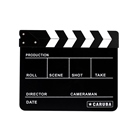 Clap de cinéma noir type ardoise - Surface inscriptible : 30x27cm